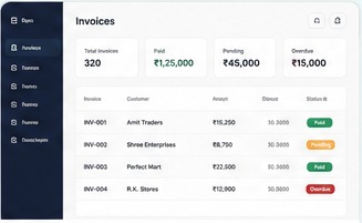 Billing software project preview
