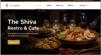 Restaurant website project preview
